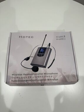 HOTEC H-U05 wireless headset/lavalier microphone system